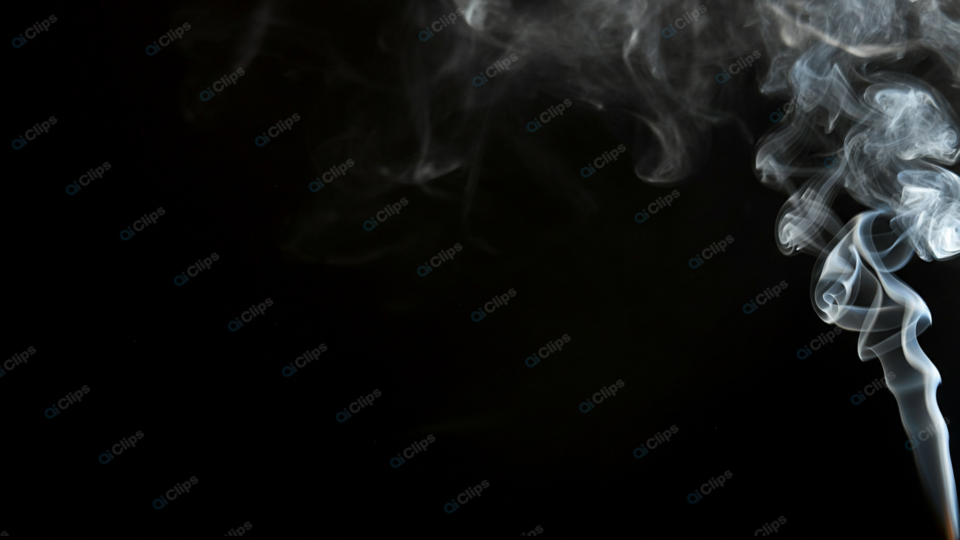 Smoke Swirl on Black Background