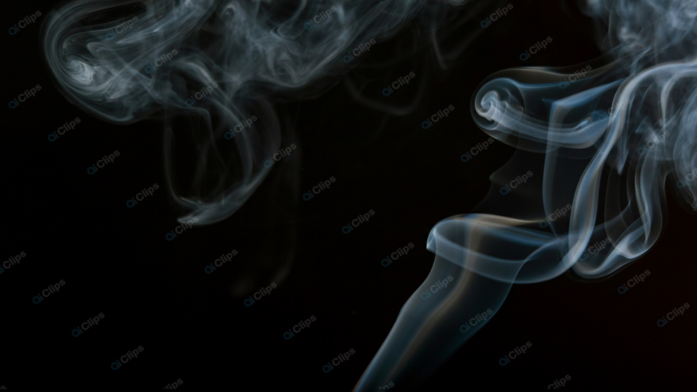 Enigmatic Swirling Smoke on a Black Background
