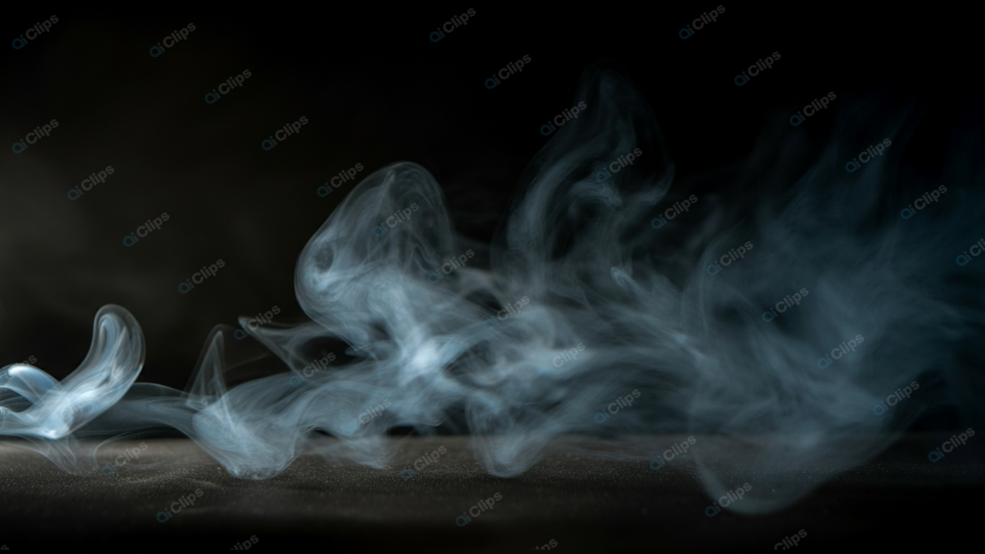 Translucent Smoke Swirls on Dark Background