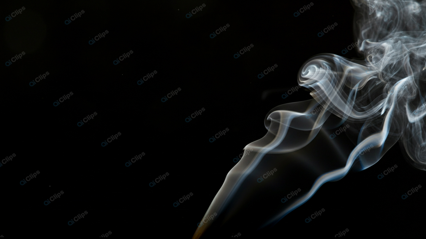 Mystical Smoke Patterns on a Black Background
