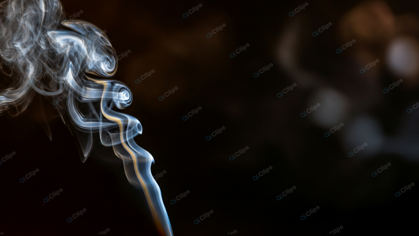 Mystical Swirling Smoke on Dark Background