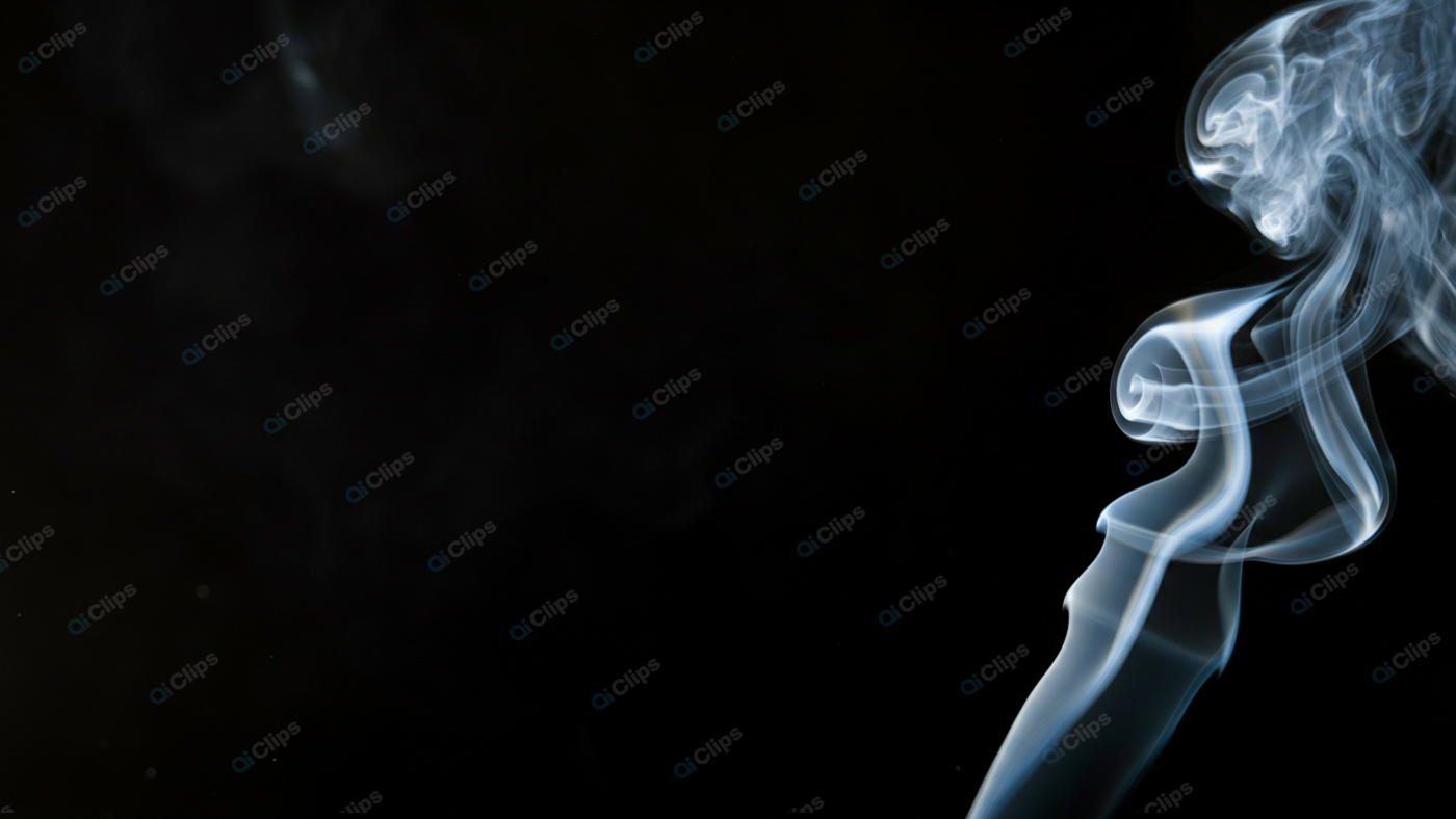 Elegant Smoke Swirls on a Black Background