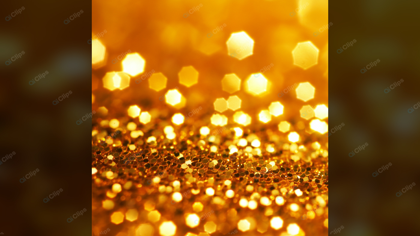 Golden Bokeh Light Background