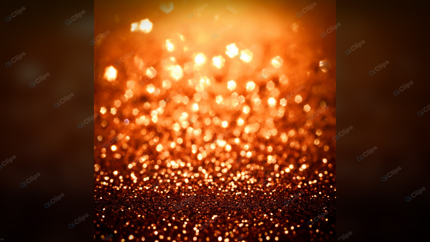 Golden Bokeh Lights Abstract Festive Background