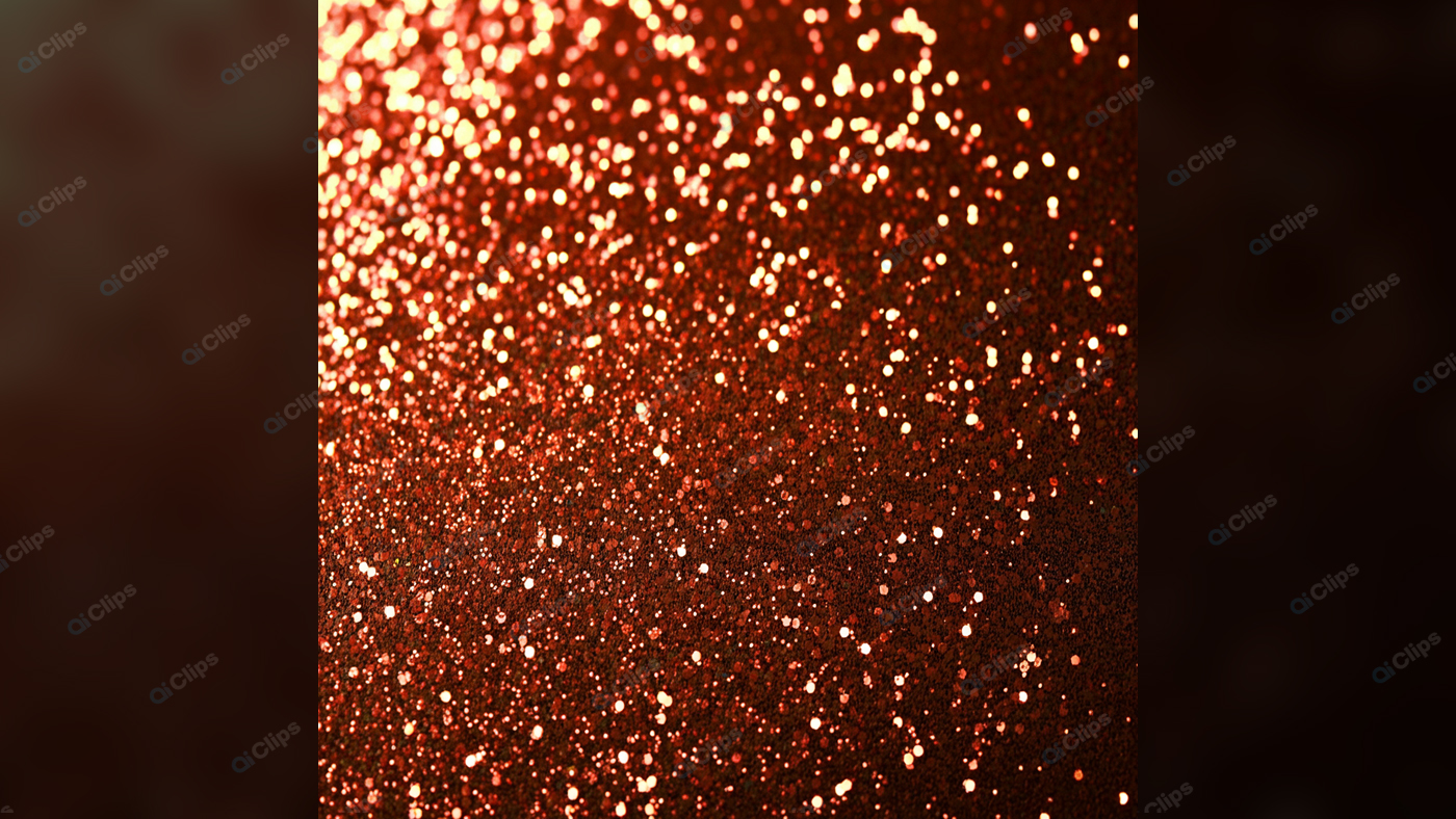 Sparkling Red Glitter Close-Up Background