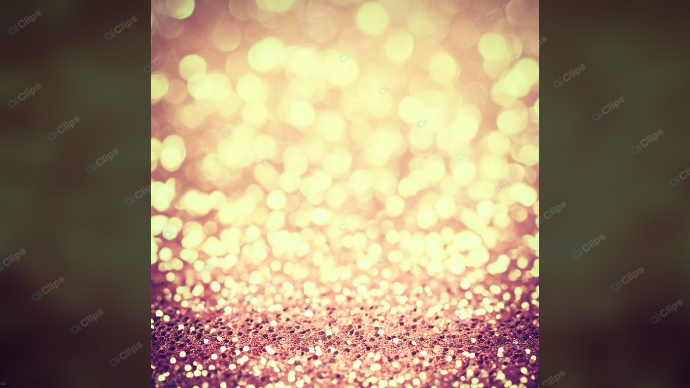 Golden Bokeh Abstract Background with Glittery Surface