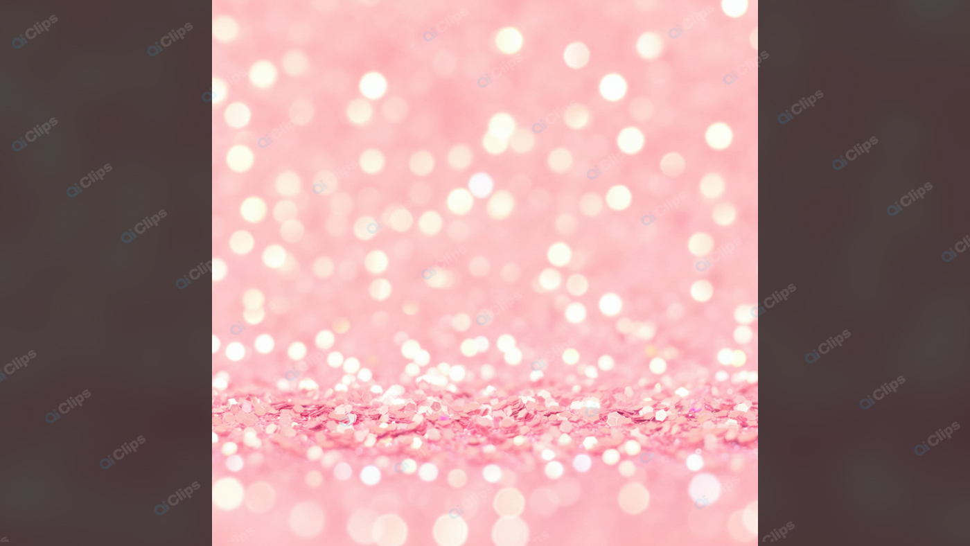 Pink Glittery Bokeh Background with Sparkles