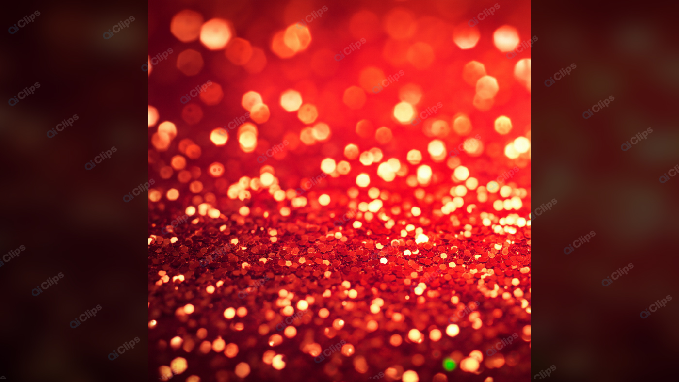 Red Bokeh Glitter Abstract Background