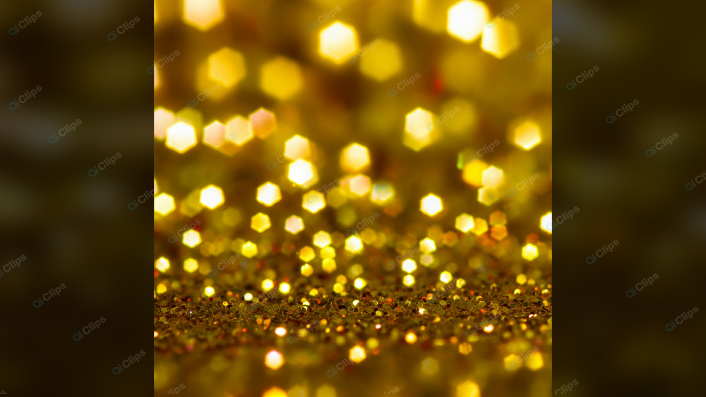 Golden Bokeh Background with Sparkling Lights