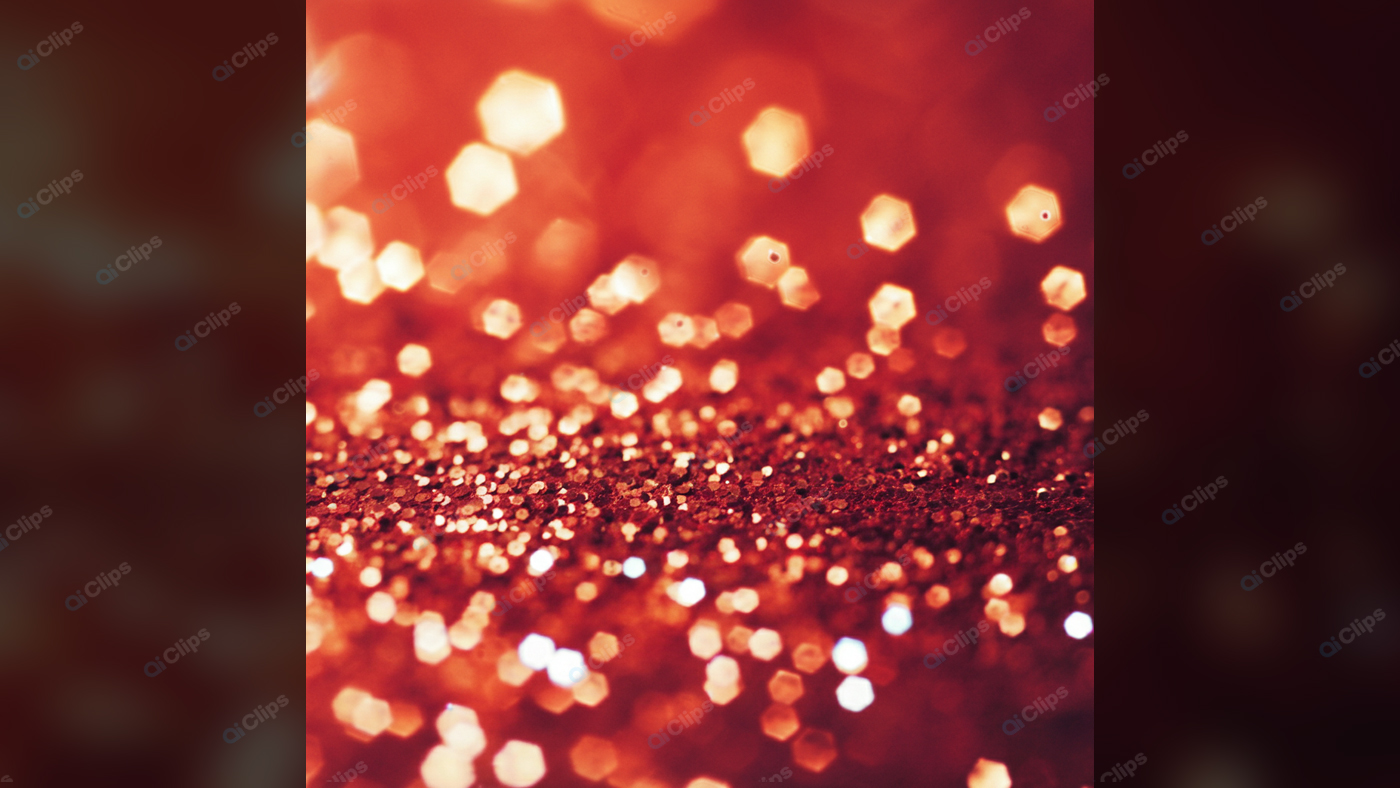 Glittering Red Bokeh Background