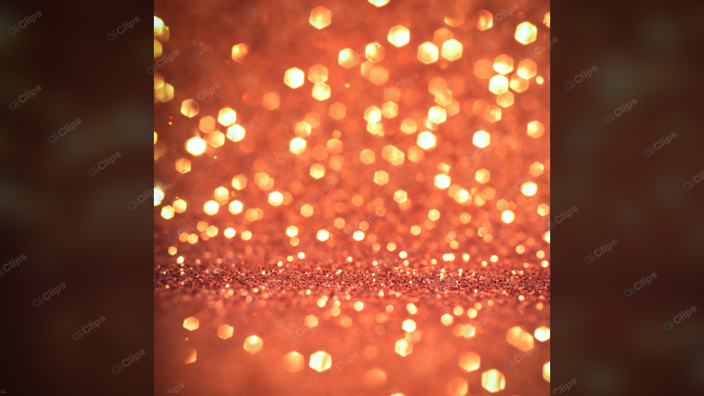 Abstract Golden Bokeh Background with Soft Glowing Lights
