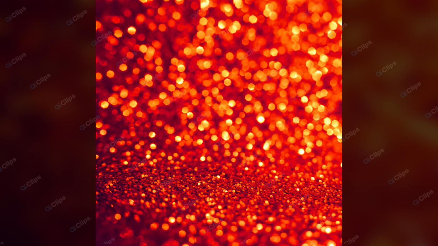 Red Bokeh Background with Glittering Lights