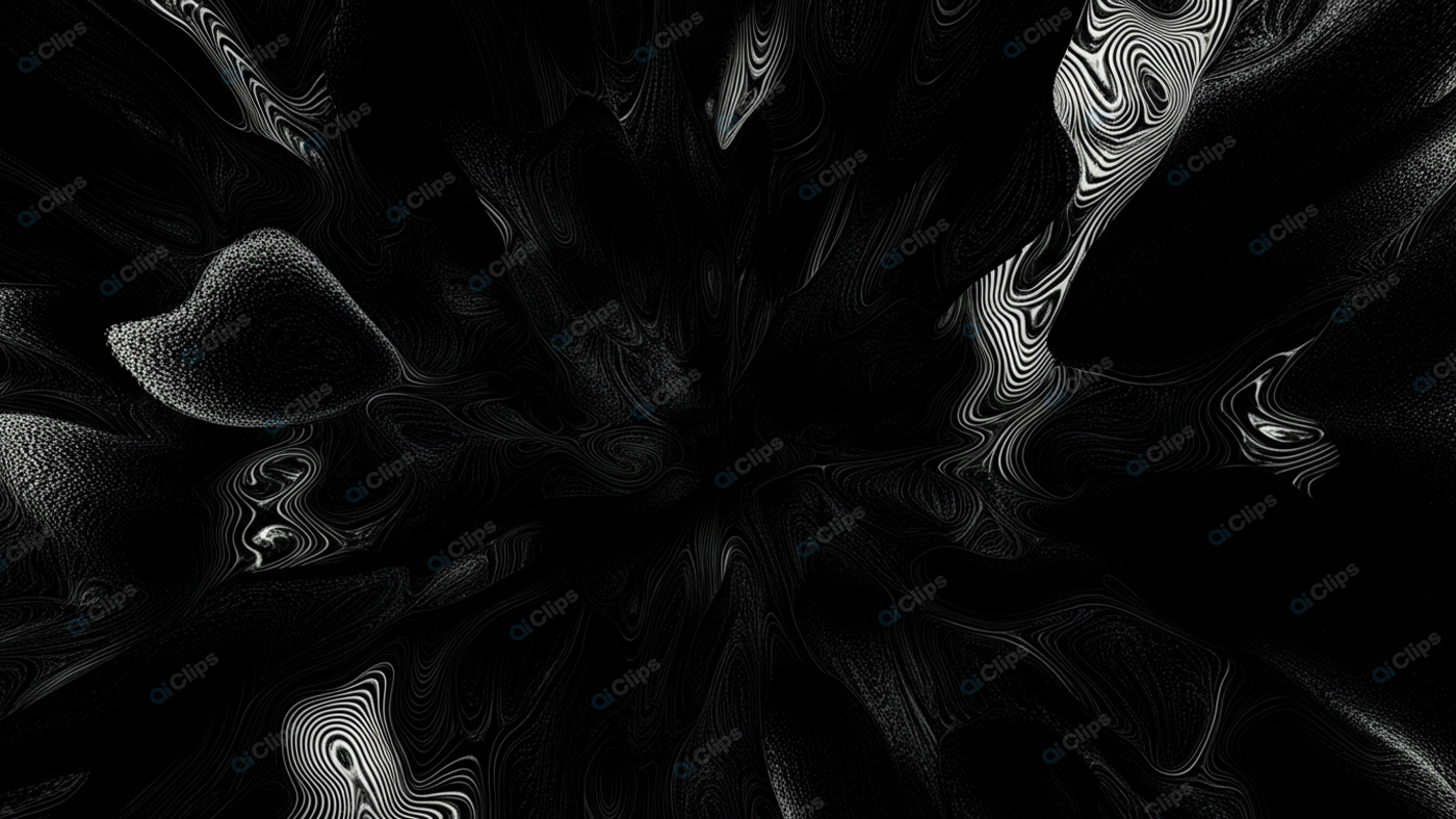 Abstract Black and White Swirling Patterns
