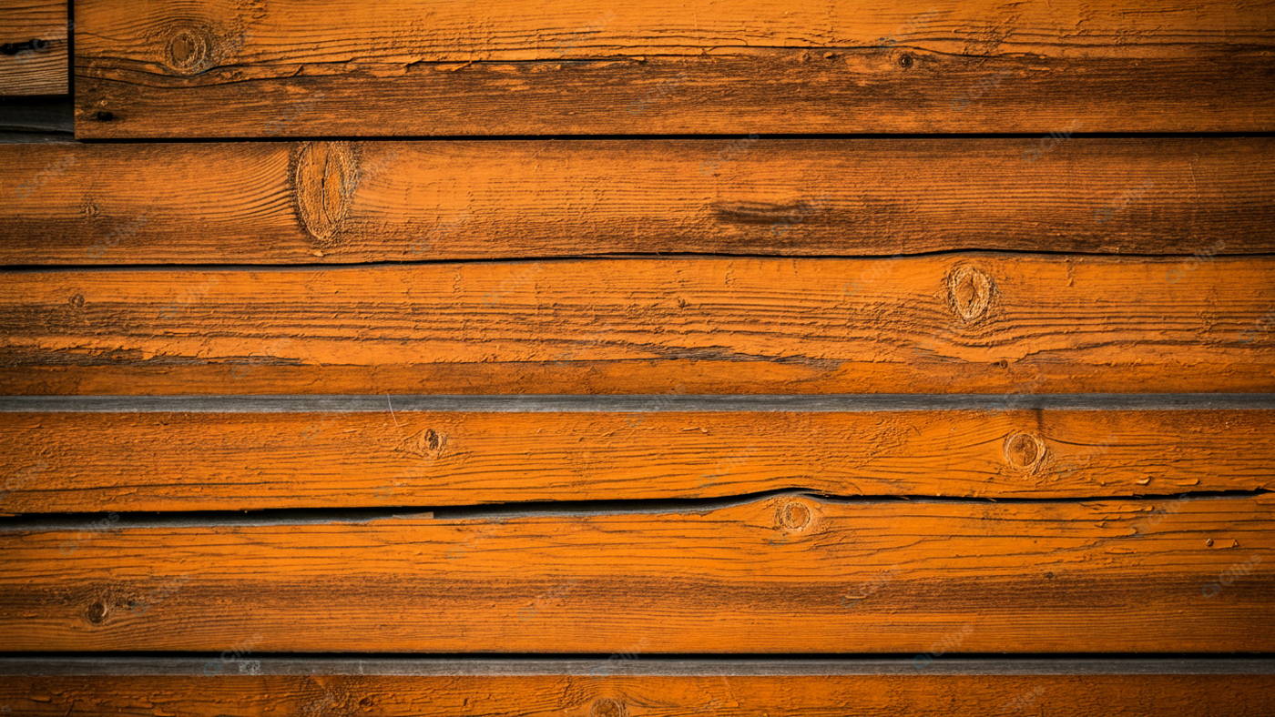 Orange Wooden Plank Texture Background