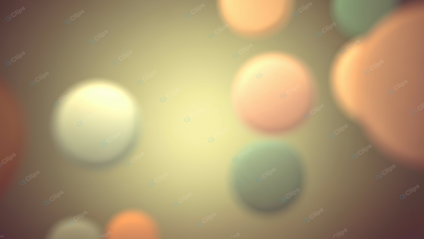Abstract Soft Bokeh Lights in Pastel Tones