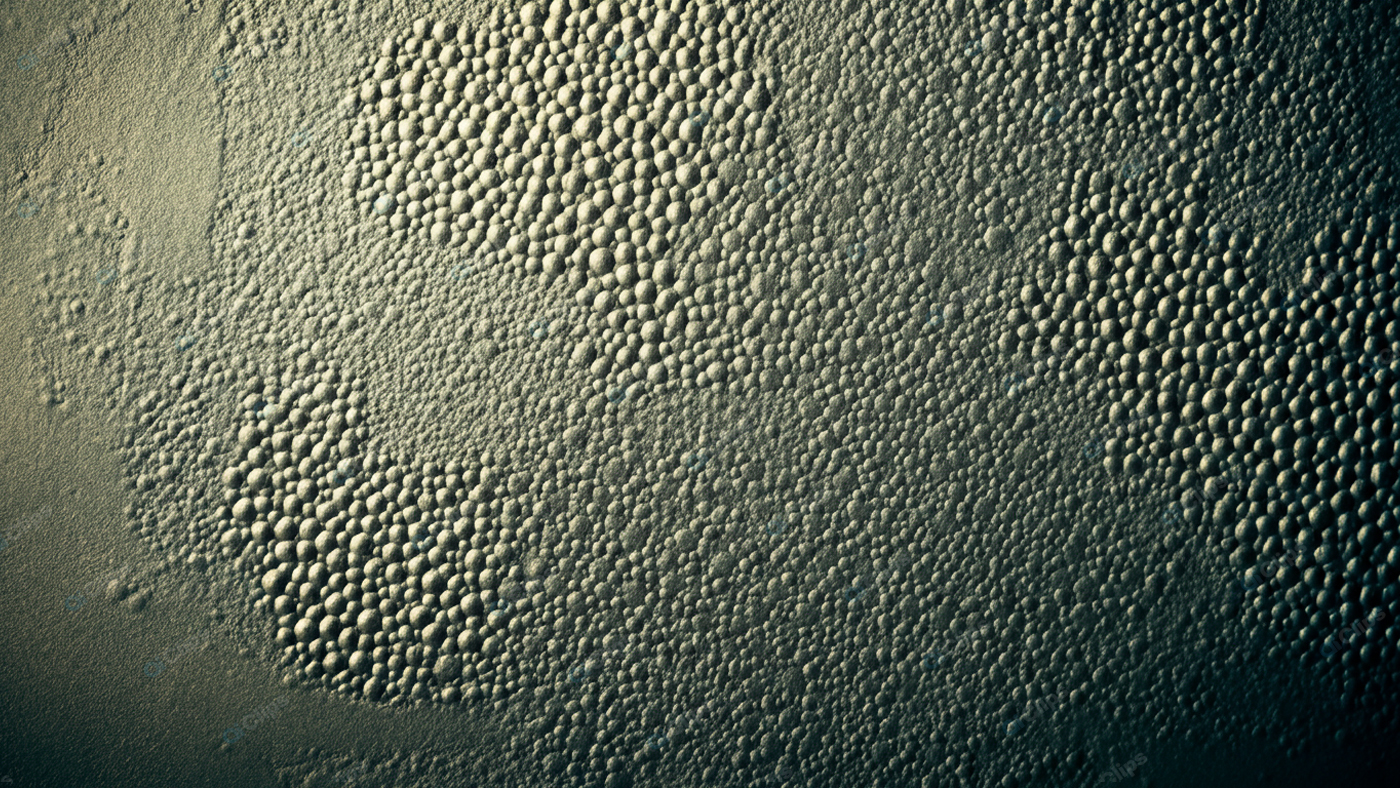 Textured Macro Shot of Bubble Patterns on Surface