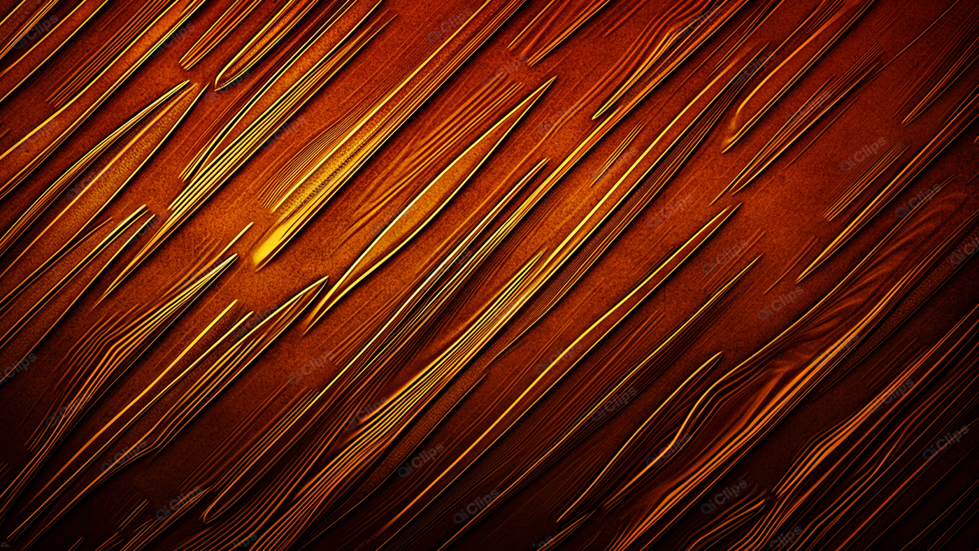 Wooden Texture with Abstract Golden Stripes