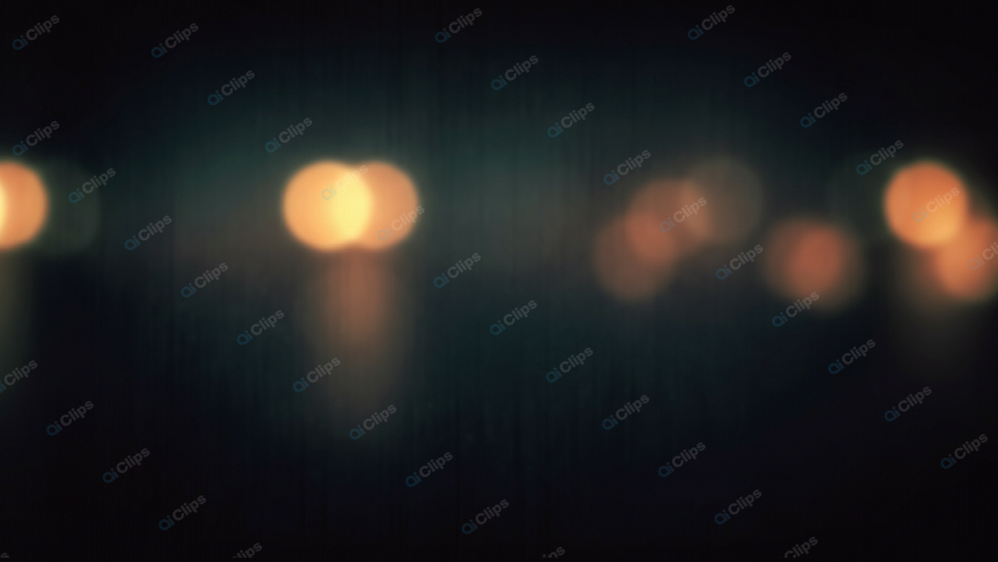 Bokeh Effect of Blurred City Lights at Night