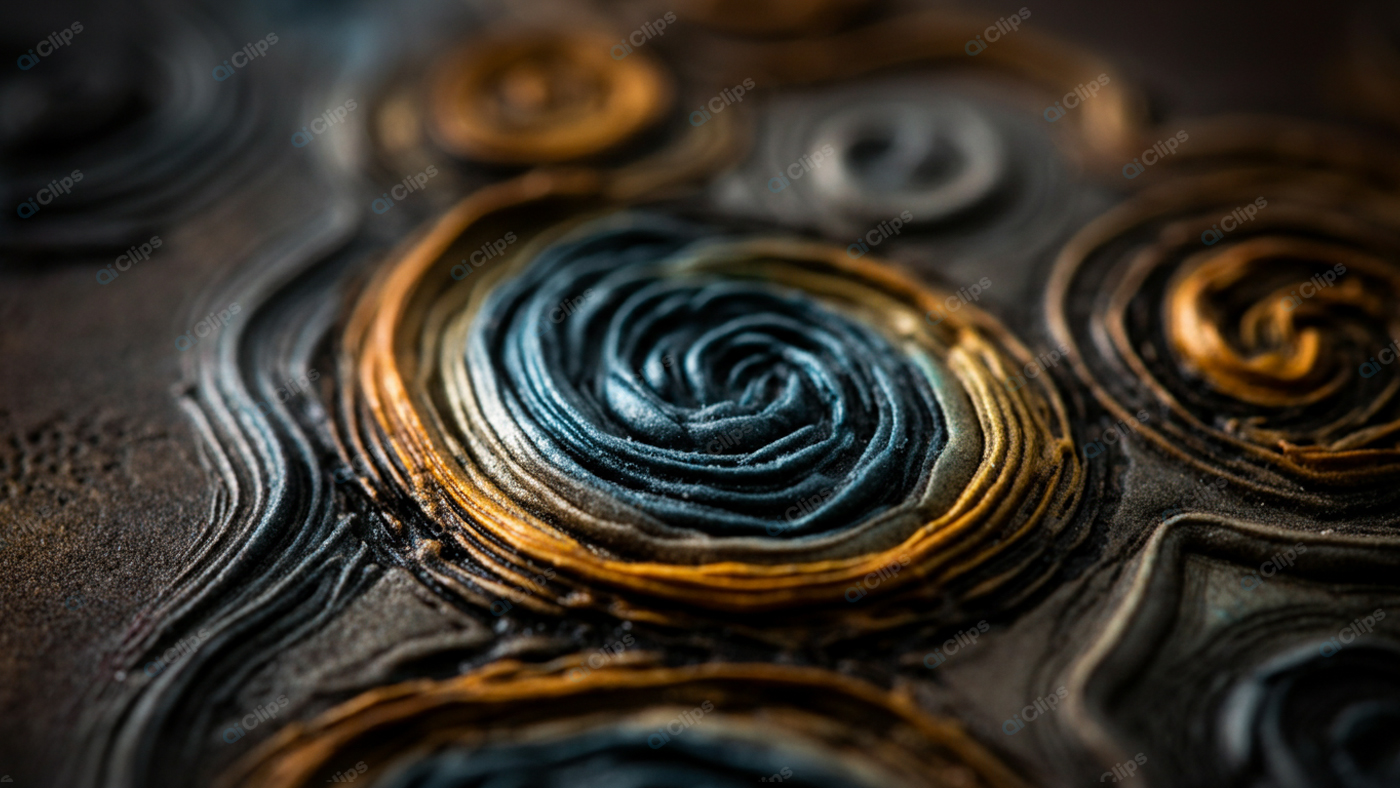 Swirling Abstract Pattern in Earth Tones
