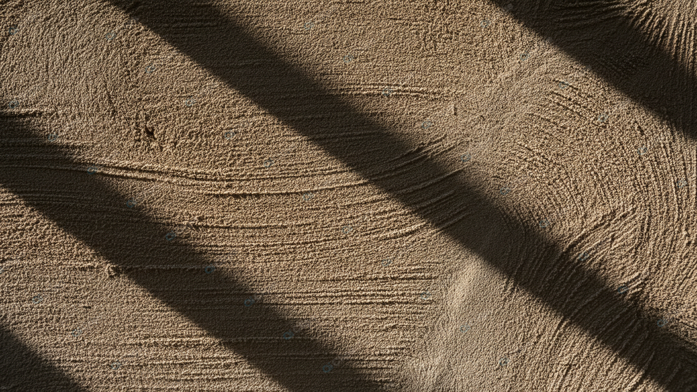 Shadows on Textured Sandy Surface