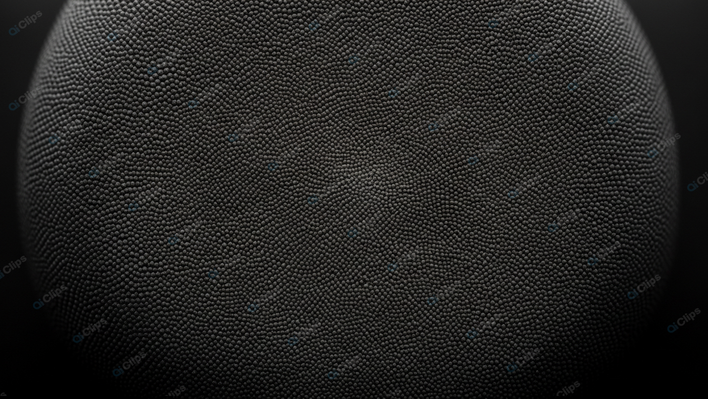 Microscopic Texture of Black Sphere Surface