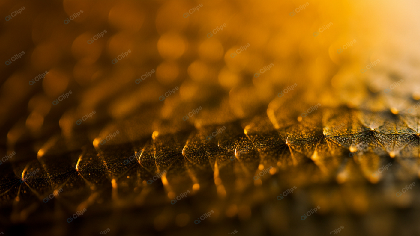 Golden Macro Close-Up of Textured Surface