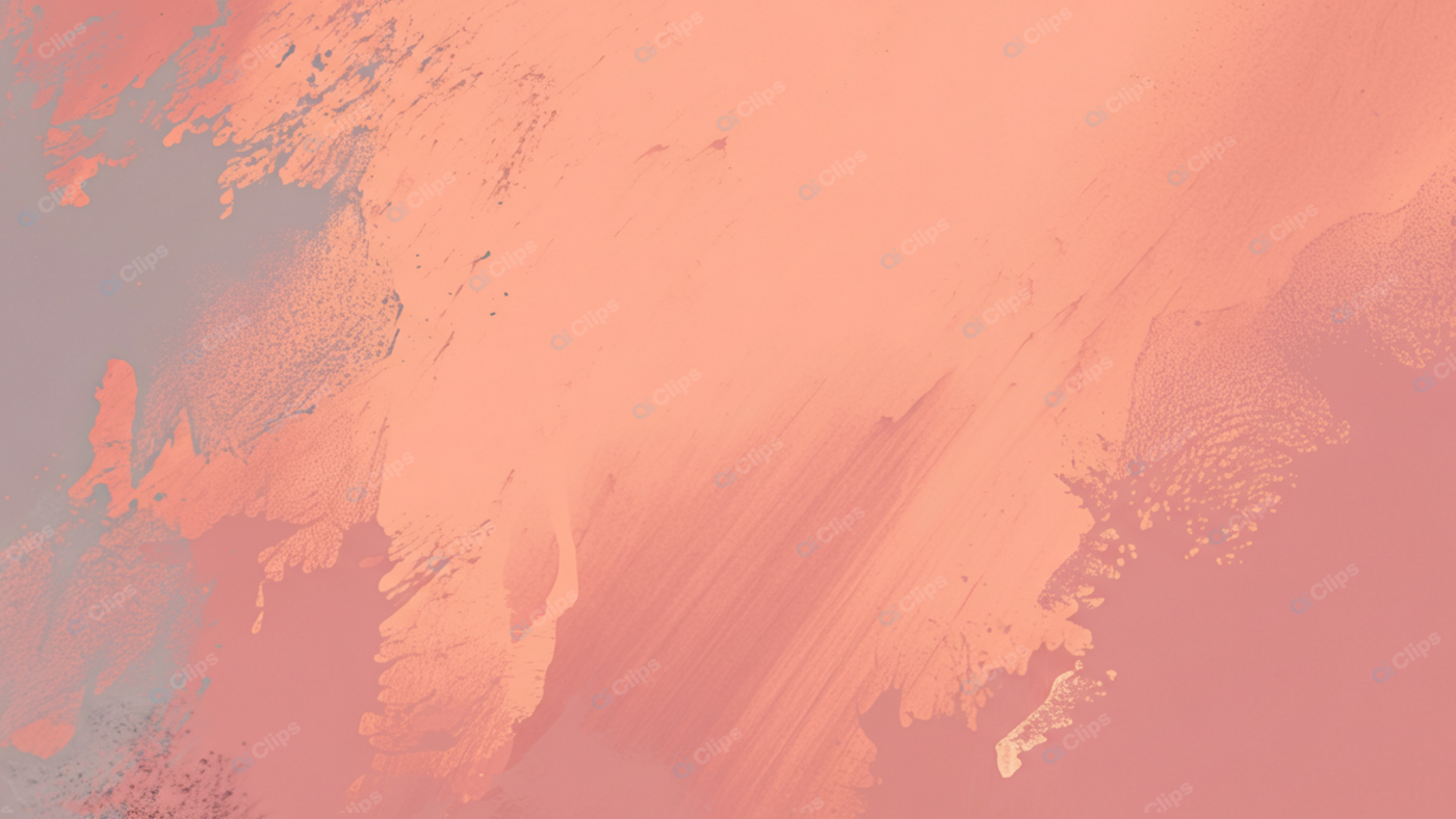 Abstract Peach and Coral Brush Strokes on Canvas