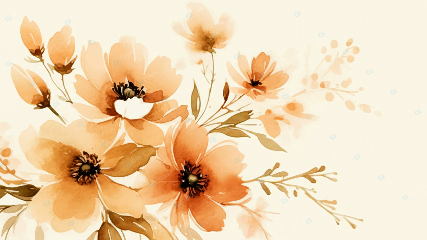 Watercolor Floral Bouquet Illustration