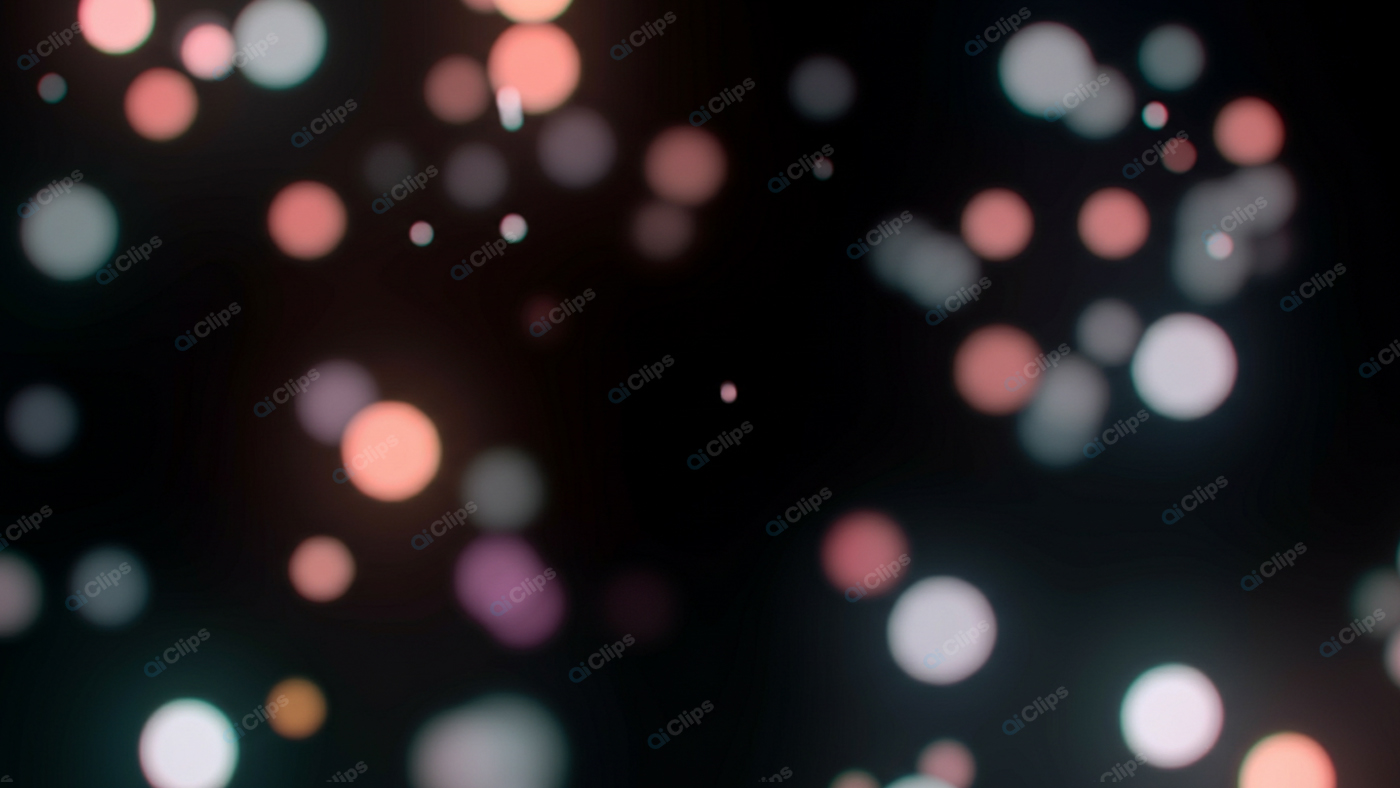 Abstract Bokeh Lights on Dark Background