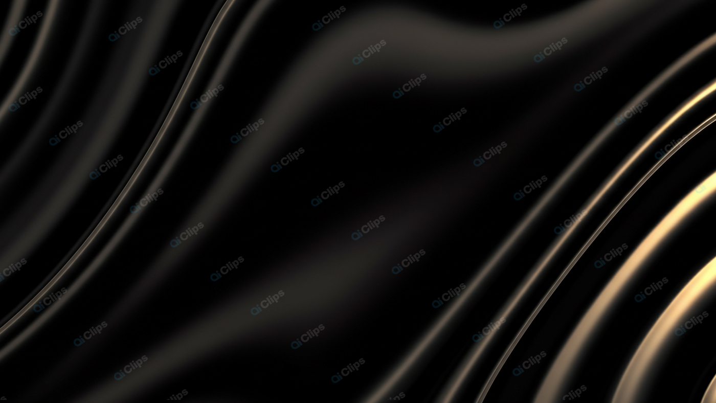 Elegant Black Silk Waves Texture Background