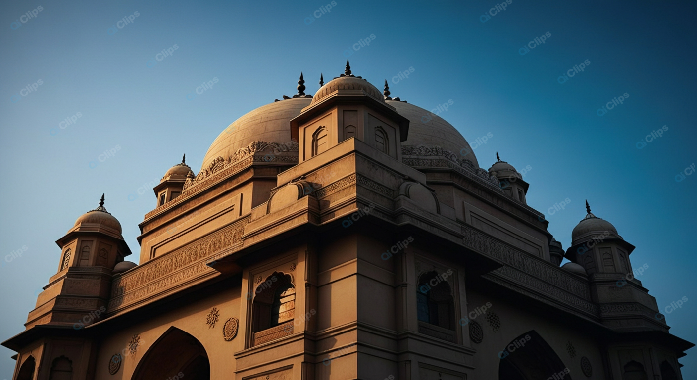 Majestic Indian Architecture at Sunrise