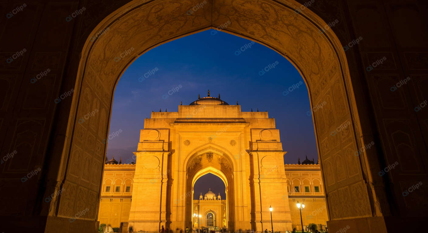 Evening View of Historic Indian Gateway