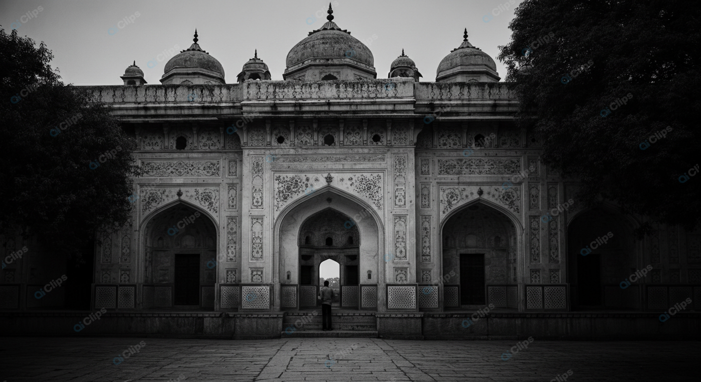 Ancient Indian Temple with Intricate Architecture