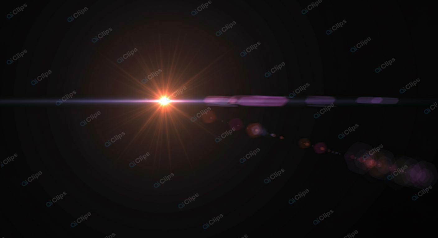 Lens Flare Effect with a Brilliant Light Burst
