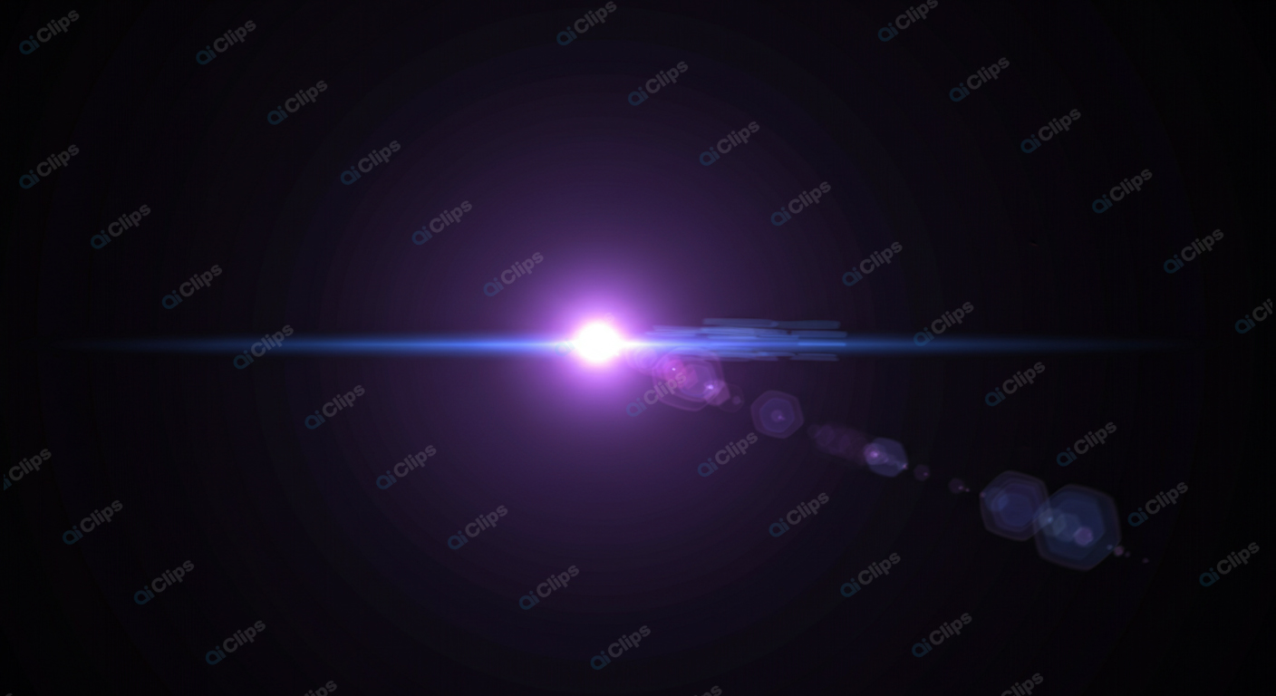 Purple Light Flare on Dark Background
