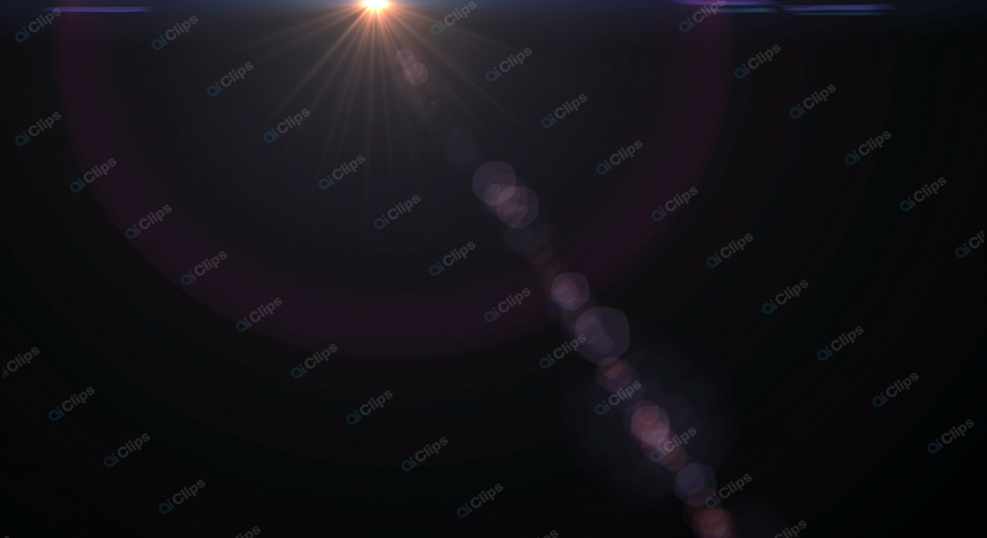 Bright Lens Flare on Dark Background