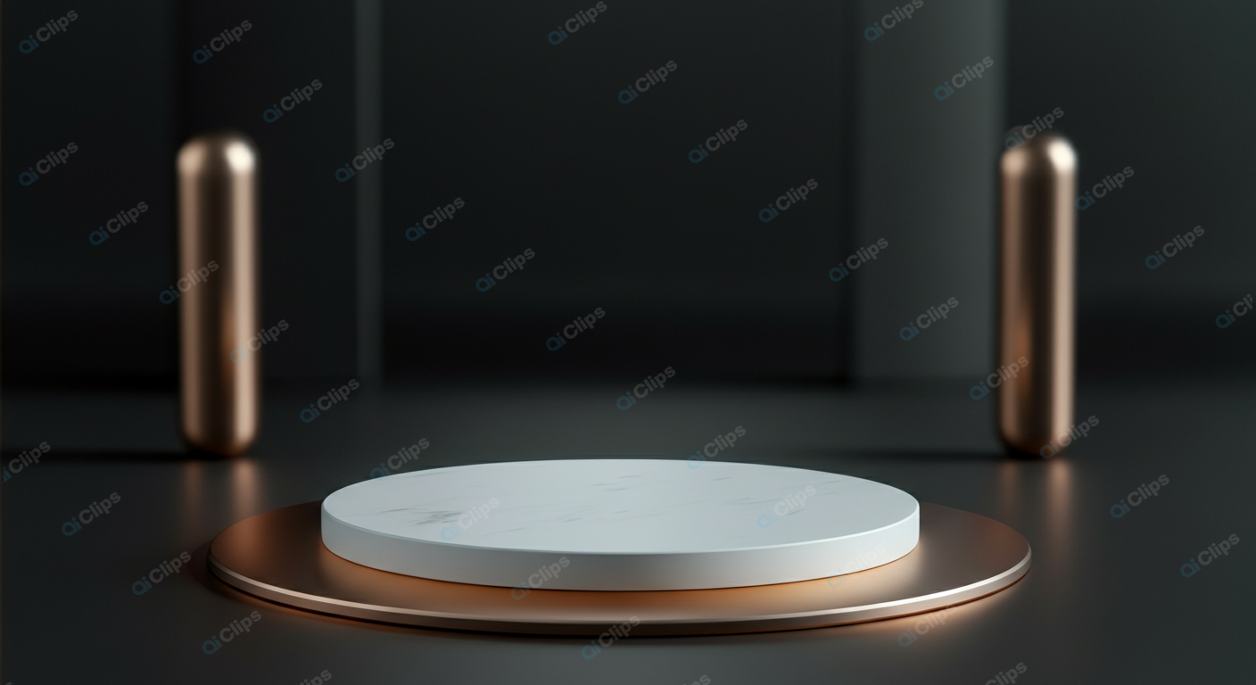Minimalist Product Display on Modern Pedestal
