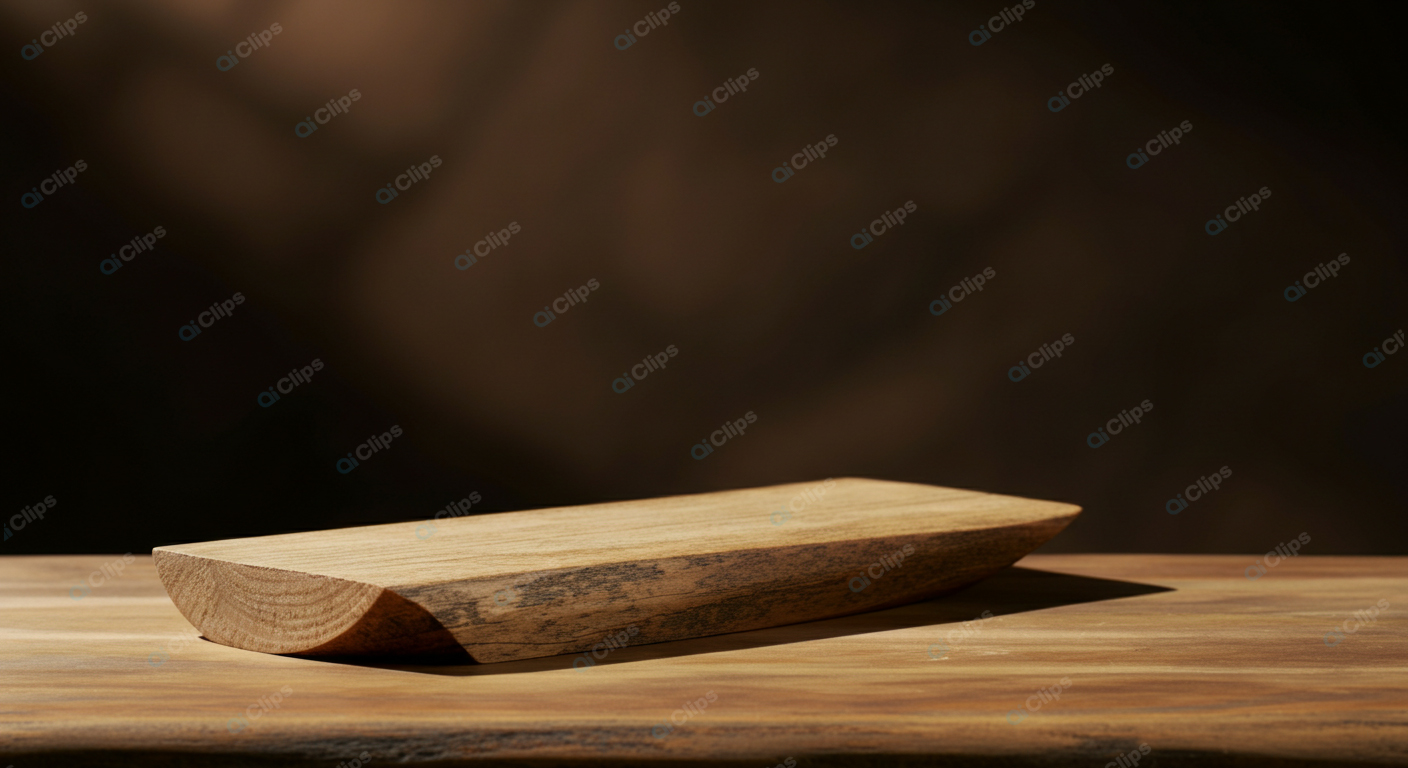 Rustic Wooden Plank on Wooden Surface
