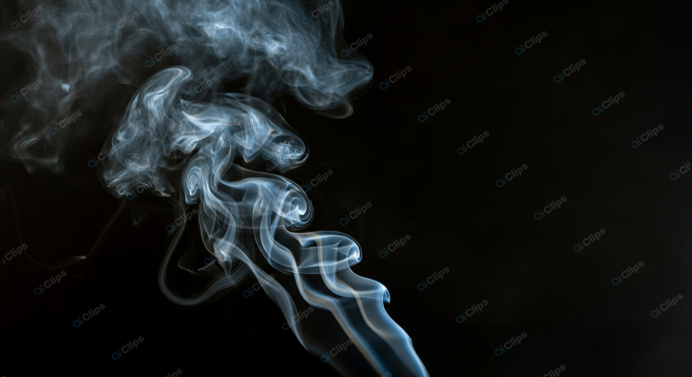 Smoke Swirls on Dark Background