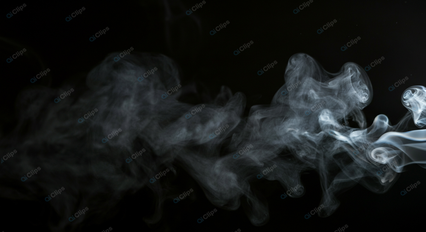 Smoke Wisps on Black Background