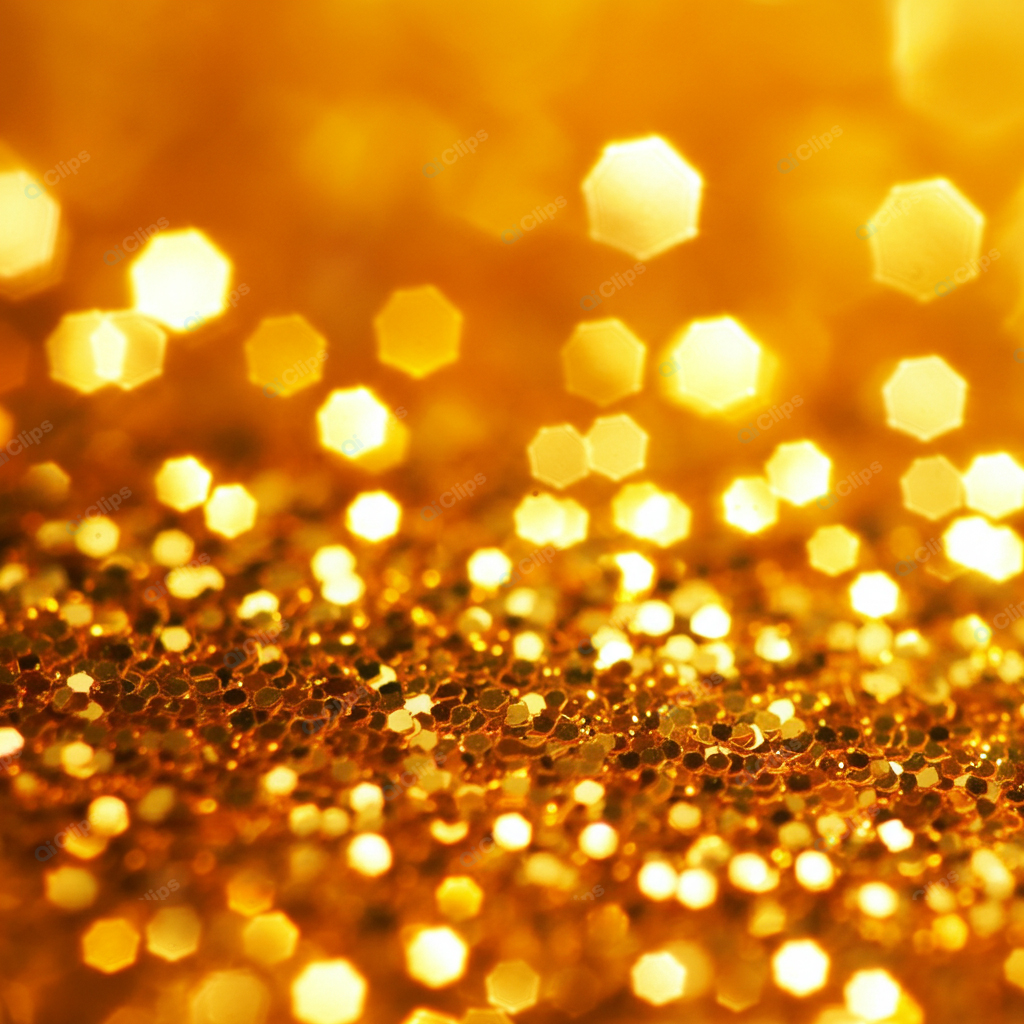 Golden Bokeh Light Background