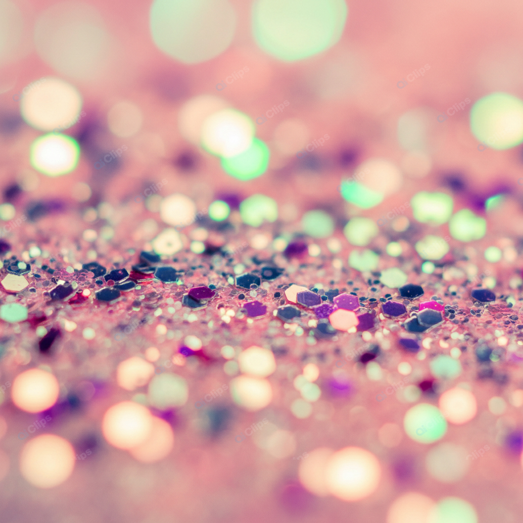 Bokeh Sparkle with Pink Glitter Background