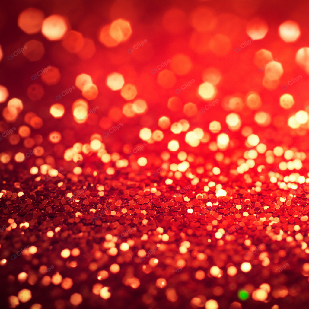 Red Bokeh Glitter Abstract Background