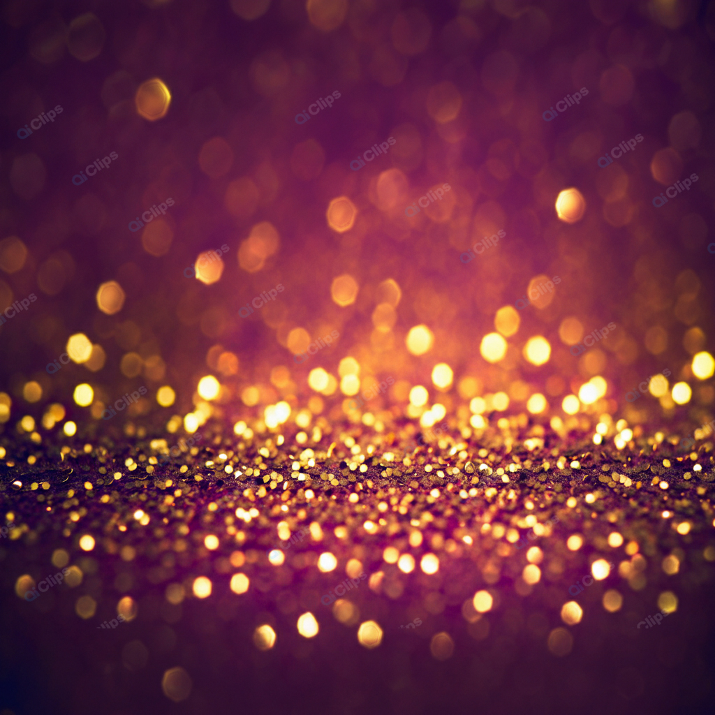 Golden Bokeh Background with Warm Light Effects