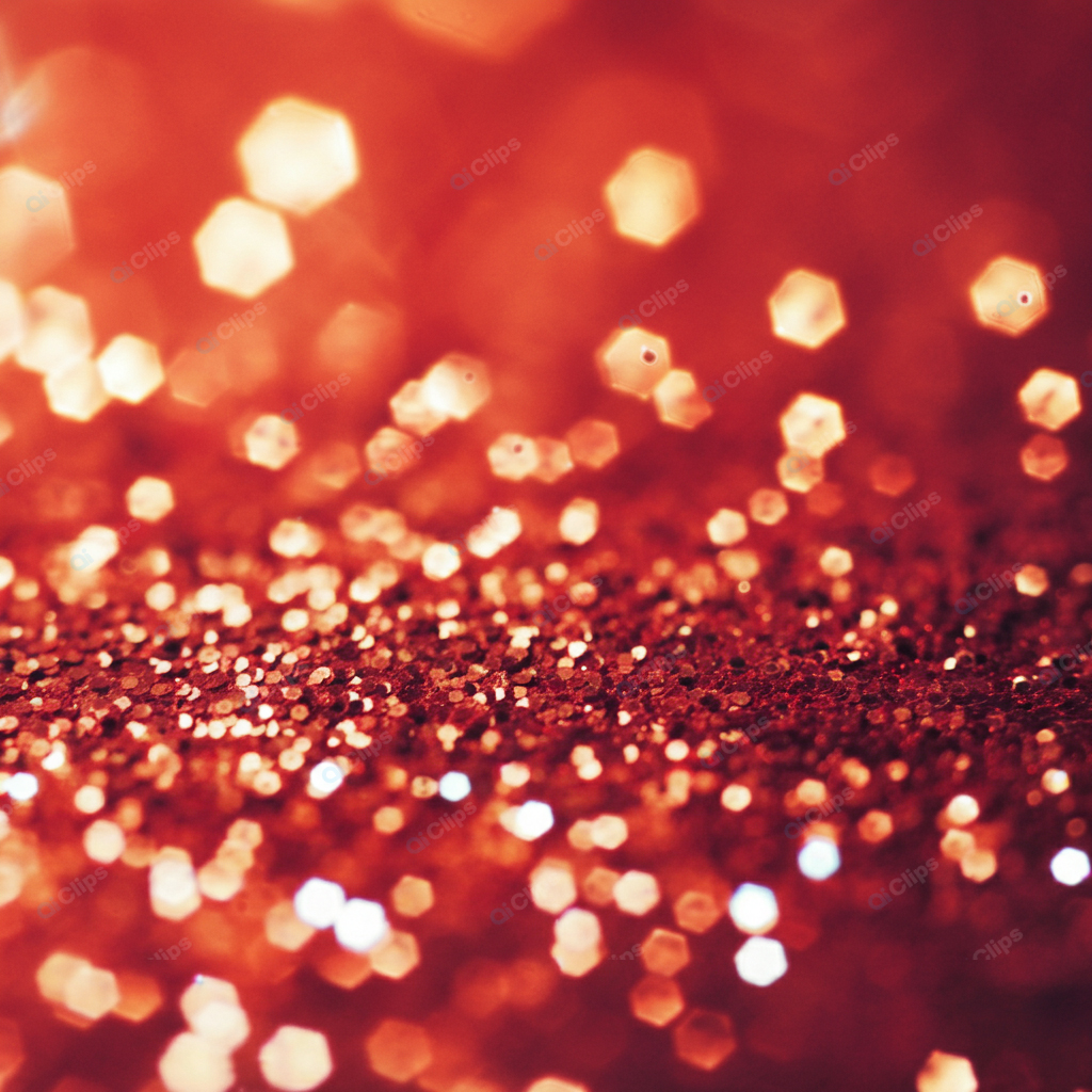 Glittering Red Bokeh Background