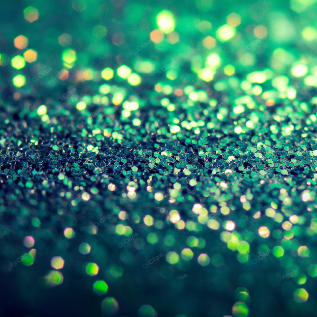 Green Glitter Abstract Background