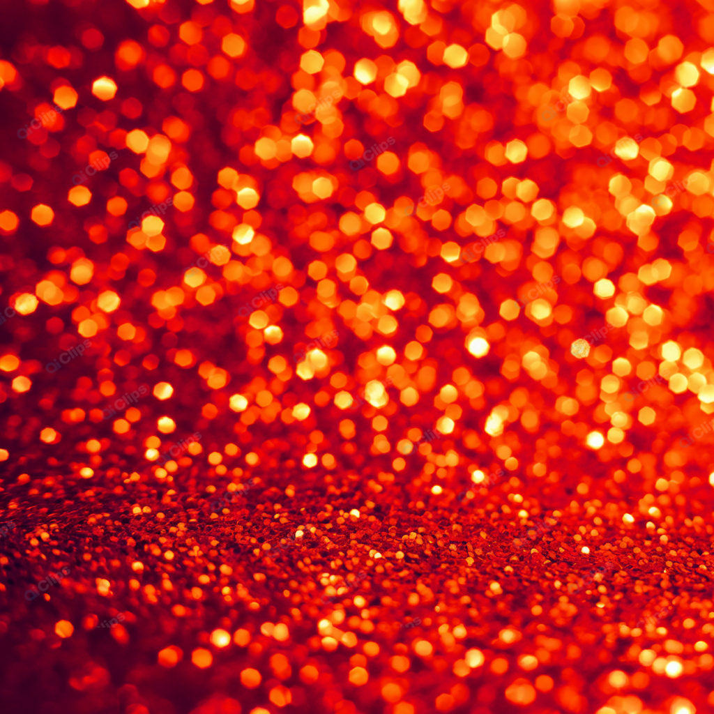 Red Bokeh Background with Glittering Lights