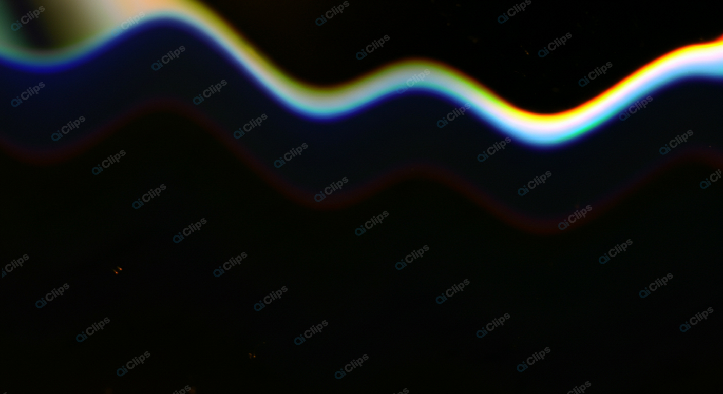 Colorful Light Wave on Dark Background