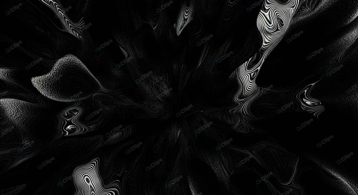 Abstract Black and White Swirling Patterns