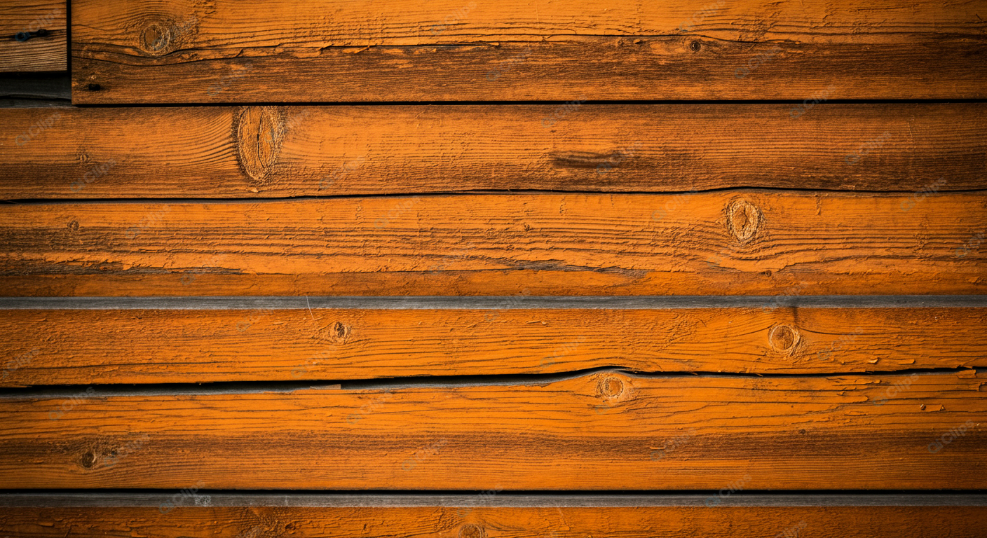 Orange Wooden Plank Texture Background